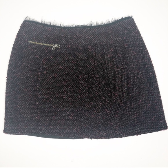 Nanette Lepore Wool Blend Textured Mini Skirt 6 - Picture 1 of 7